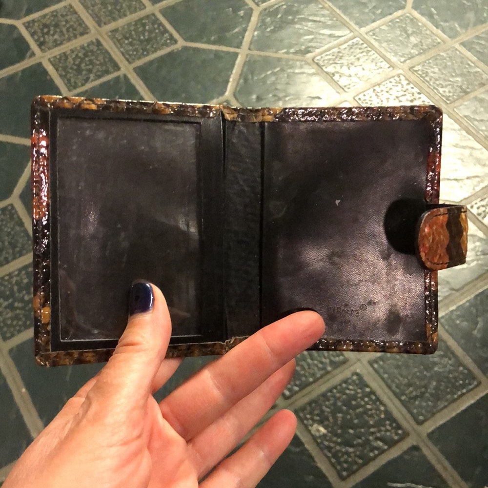 1990's Vintage Python, Small Credit Card Holder B… - image 2